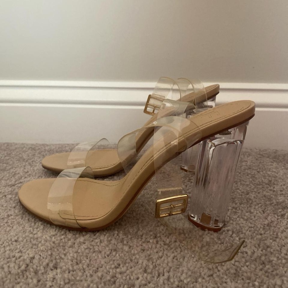 Clear heels
